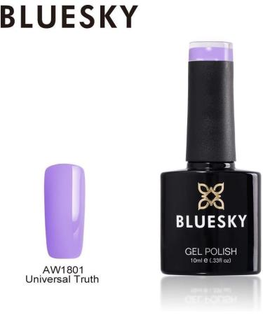 Bluesky Gel Nail Polish Lilac Lavender Universal Truth SPRING SUMMER COLOR AW1801 UV LED Soak Off 10ml (Requires Drying under LED/UV Lamp) - Buy Online on GoSupps.com