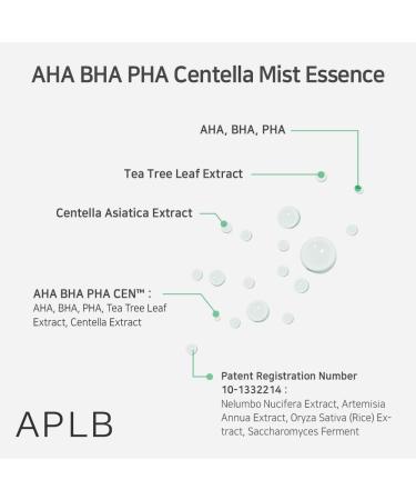 APLB AHA BHA PHA Centella Mist Essence | 23.8% Exfoliant & Moisturizer for Revitalized Skin | Korean Skincare Solution - Buy Online on GoSupps.com