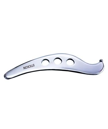 Justsun Gua Sha Schaber soft tissue massage tools stainless steel iAstm tool for spa acupuncture therapy reduction muscle pain (style 4)