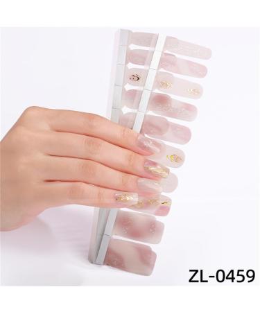 Gradient Full Nail Stickers Full Wrap Nail Stickers Self-Adhesive Nail Decal Strips For Nail Decorations ZL0465 - Buy Online on GoSupps.com