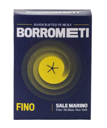 Borrometi Fino Fine Ground Sicilian Celtic Mineral Sea Salt Organic Natural GMO Free 35.3 Oz