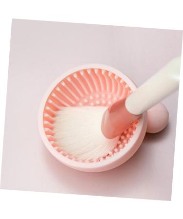 Beaupretty Make Silicone Scrub Pad Make Brush Cleaning Kit cosmetic brush cleaner bowl Cosmetic Brush Cleaning Mat Brush Cleaner Mat silicone make applicator bracket Silica gel make Brush 7x6.5cm Pink - Buy Online on GoSupps.com