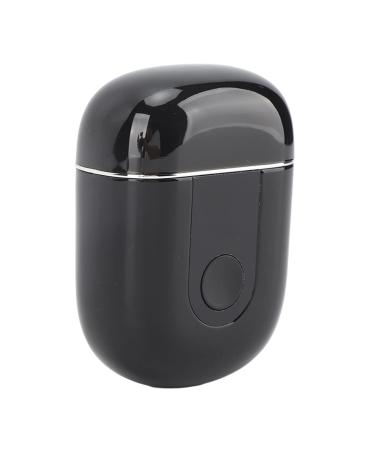 Generic Portable Double Headed Beard Clipper Mini Trimmer Type C Charging IPX6 Waterproof for Car Travel (Black)