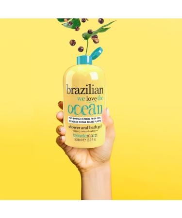 Brazilian Love Bath & Shower Gel 500ml - Vegan & Paraben Free with Natural Guarana Extract | Shop Internationally - Buy Online on GoSupps.com