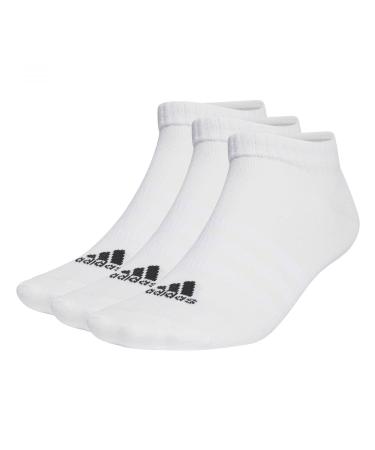 adidas Unisex Kids Thin And Light Sportswear Low-cut Socks 3 Pairs Socks 31-33 White/Black