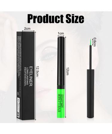 Aomig Matte Felt Tip Liquid Eyeliner Pen Waterproof Long Lasting Smudgeproof Pencil for All Eye Shapes 10 Green - Buy Online on GoSupps.com