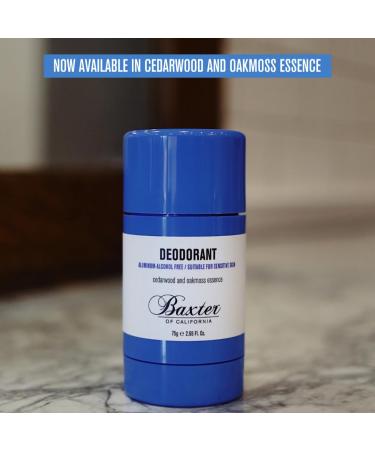 Baxter of California Deodorant Aluminum & Alcohol-Free Clear Stick Cedarwood and Oakmoss Essence 2.65 Ounce - Buy Online on GoSupps.com