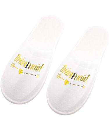 Hotel Disposable Bridal Wedding Slippers | Bridesmaid Pajama Party Decor - Buy Online on GoSupps.com