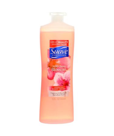 Suave Essentials Wild Cherry Blossom Body Wash 15oz - Pack of 2 | Hydrating Shower Gel - Buy Online on GoSupps.com