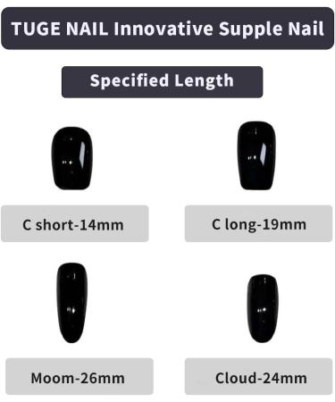 TUGE NAIL Blossom Series 100% Handcrafted Press On Nails Nail Art Cat's Eye Effect French Tip Nail C Short(14mm) (Chameleon L Big Hands Big Nails ) BSL0CSLFBA Chameleon L Big Hands Big Nails  - Buy Online on GoSupps.com