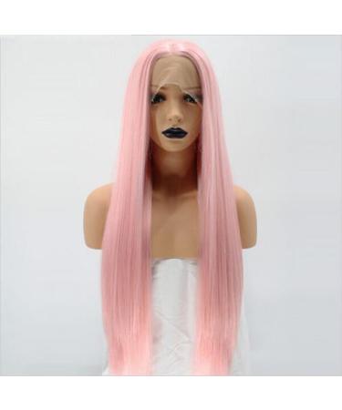 Seraphic Wing 24cm Pink Straight Lace Front Wig - Heat-Resistant Synthetic Wig for Women | Perfect Party Wig - Buy Online on GoSupps.com