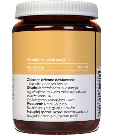 Vitaler's Nattokinase 100 mg - 60 Capsules Vegan 2 mois de Suppl mentation Sans Conservateur Composition Pure - Buy Online on GoSupps.com