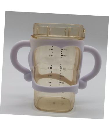 Toyvian 2pcs Bottle Handle Toys for Hands Free Bottle Drink Bottle with Handle Bottle Holder Grip Bottles Catcher Feeding Bottle Travel Cup White - Buy Online on GoSupps.com