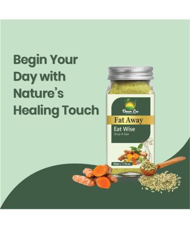 Dawn Lee Fat Away Tea 50g/1.76oz | Herbal Blend for Weight Energy & Metabolism Support with Garcinia Combogia Fenugreek Powder Fennel Carom Cinnamon & Triphala | Natural Plant-Based Ingredients 7.05 Ounce (Pack of 1) - Buy Online on GoSupps.com