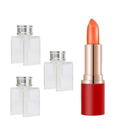 3PCS DIY Lipstick Maker Mold Silicone Filling Tube DIY Homemade Balm Makeup Cosmetic Tool Kit Single Hole Set Empty Lipstick Tube DIY