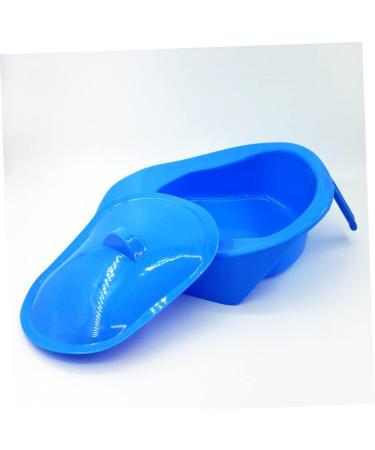 SHOWERORO Portable Bedpan with Cover - For Women, Men, Elderly, Pregnant, Bedridden Patients - Unisex Potty Urinal for Camping and Car - Blue - Buy Online on GoSupps.com