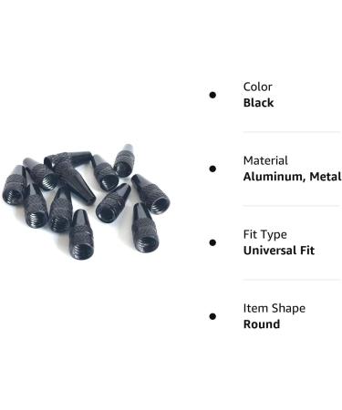 iFlyMars 12 French Style Valve Cap - Anodized Presta Valve Caps for Bikes - Corrosion Resistant - Black - Buy Online on GoSupps.com