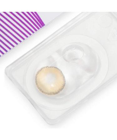 Glamlens Mirel Brown Colored Contact Lenses - Strongly Covering Natural Silicone Comfort - -5.50 Diopters 1 Pair (2 Pieces) - Buy Online on GoSupps.com