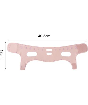 Satkali Slim Face Mask V-Shape Bandage Lift & Contour Treatment for Double Chin & Sagging Skin | Pink Rose - Buy Online on GoSupps.com