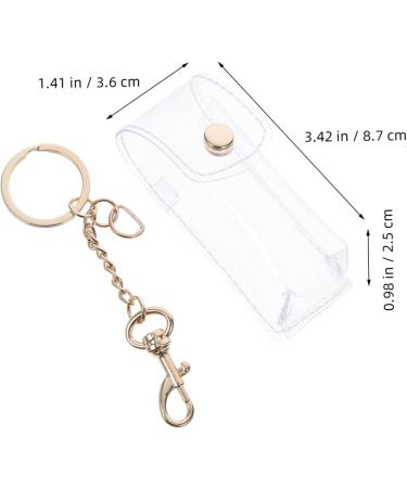 FOYTOKI Lipstick Keychain 2 Lip Gloss Holders PVC Lipstick Case for Easy Access Elegant Look Random Color - Buy Online on GoSupps.com