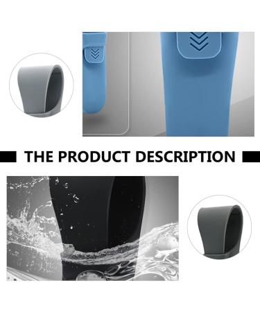 Heallily Razor Travel Case | Silicone Silver Protection Cover | 4-Piece Manual Shaving System & Toothbrush Holder for Men | Perfect for Air Travel - Buy Online on GoSupps.com