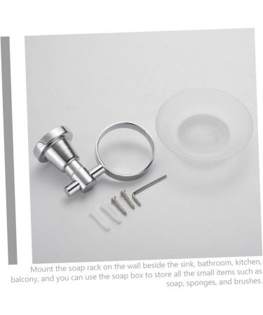 Ciieeo 4pcs Bathroom Wall Soap Holder Soap Storage Holder Draining Soap Holder Storage Soap -mounted Soap Dishes Shower Soap Dish Holder Bar Soap Holder Soap Stand Glass Frosted Tray - Buy Online on GoSupps.com