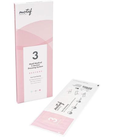 Motif Medical Stage 3 Restore Scar Care Dressing C-Section Bandage System - Set of 4 Dressings - Buy Online on GoSupps.com