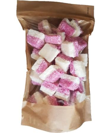 Old Timers Raspberry Coconut Ice by Stockley's in Resealable Kraft Bag 900 gram