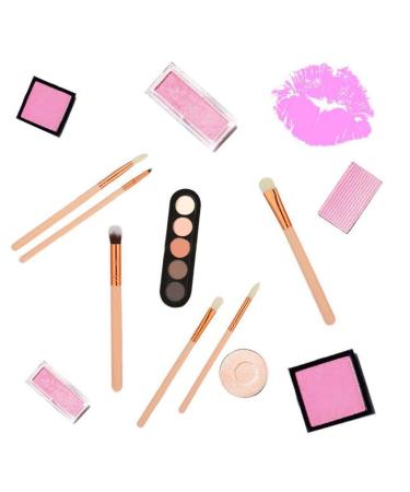 12-Piece Professional Eye Makeup Brush Set - Blender Eyeliner Eyebrow & Concealer Brushes - High-Quality Beige Cosmetic Tools - Buy Online on GoSupps.com