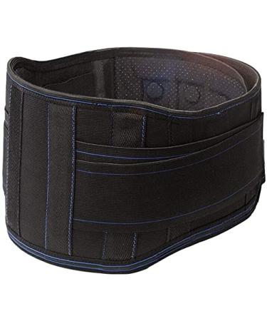 Self -warming lordosis support belt for pain relief injury prevention hot press process magnet keeps warm supports waist/abdominal support (black XL) black XL