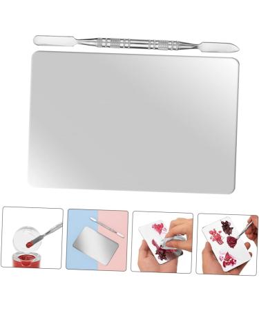 GALPADA Palette de Maquillage Inox et Spatule Cosm tique Taille Moyenne Outil de M lange de Pigments pour Maquilleurs Professionnels et Amateurs Nail Art et Maquillage du Teint - Buy Online on GoSupps.com