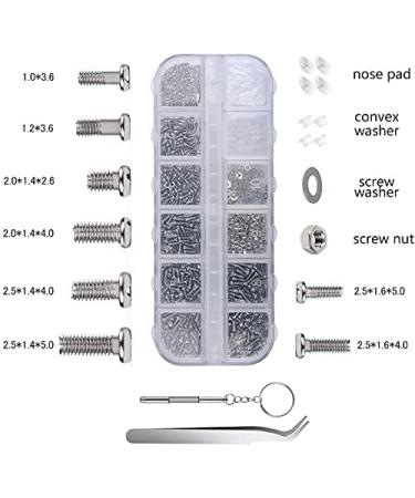 Nutmanel Glasses Repair Tool Set - Complete Sunglasses Repair Kit with Screws Screwdrivers Silicone Nose Pads & Tweezers for Easy Repairs - Buy Online on GoSupps.com