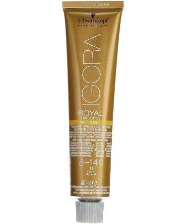 Schwarzkopf IR Absolutes Age Blend 8-140 Hellblonde and Beige Hair Color 60ml - Pack of 1 - Buy Online on GoSupps.com