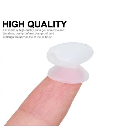 FRCOLOR 12pcs Lip Brush Covers - Makeup Brush Caps for Travel Assorted Colors & Anti-Lost Design Perfect for Lip Masks - Buy Online on GoSupps.com