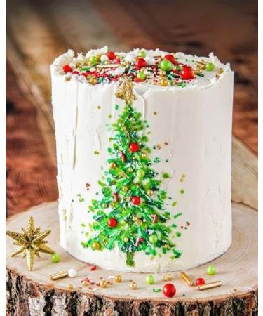 Cake Decor Christmas Sprinkles 90g | Mixed Coloured Sugar Decorations Festive Mix. | PREMIUM PRODUCT | DECORATE YOUR CHRISTMAS FOODS - Buy Online on GoSupps.com