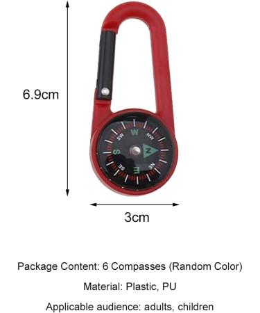 Mini Compass Keychain with Carabiner Hook - Outdoor Nautical Compass for Kids & Adults | Essential Gear for Adventure - Buy Online on GoSupps.com