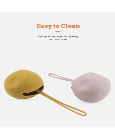 Airfish BPA-Free Baby Bear Pacifier Box - Silicone Travel Holder for Girls - Stylish Yellow Storage Solution - Buy Online on GoSupps.com