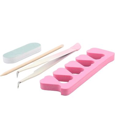 Stainless Steel Manicure Tools Set for Dead Skin Removal with Tweezers Toe Separator Wood Stick Sand Bar Professional Nail Care Kit - Buy Online on GoSupps.com