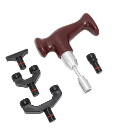 Ververt Touch therapeutic hand massager T-shape depth tissue massage tool muscle massage gun for pain relief acupressure acupressure acupressure physiotherapy massager