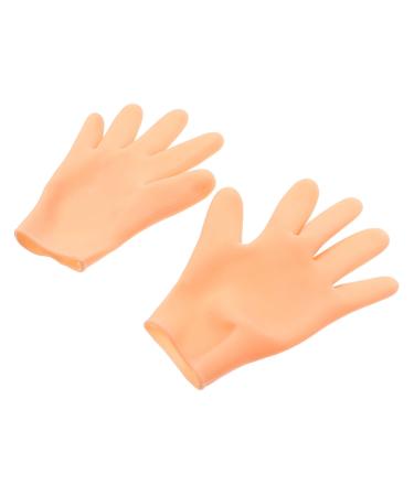 minkissy 1 Pair Moisturizing Gloves Exfoliating Gloves Repairing Gloves Hands Peeling Mask Sleeping Gloves Night Gloves Black Disposable Gloves Anti-Wrinkle Gloves Cream Sebs Dry Hands Miss