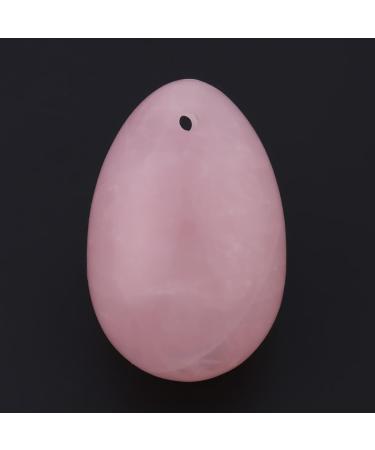 Rosenquarz Yoni Ei - Natural Rose Quartz Cone Exercise Stone for Postpartum Massage | Premium Quality & Exquisite Finish - Buy Online on GoSupps.com