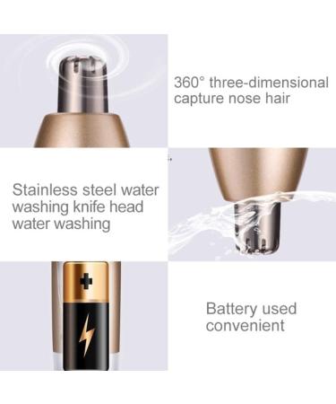 Electric Eyebrow Trimmer & Ear Nose Hair Clipper - Portable 3D Arc Cutter for Travel - Easy Clean Razor - Buy Online on GoSupps.com