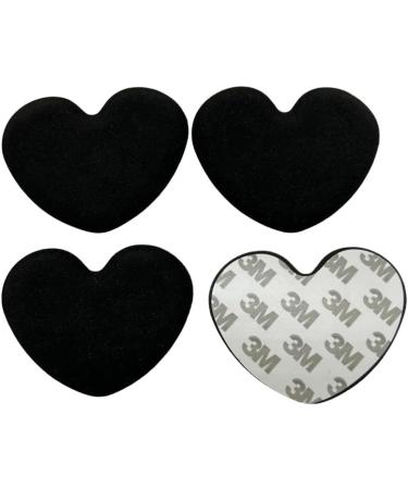 Ball-of-Foot Heart Cushions (Black) - Ultimate Comfort for International Shipping | Shop Now - Buy Online on GoSupps.com