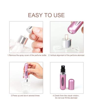 Mini Travel Perfume Refillable Atomizer Spray Bottle - 3 Pack 5ml (3 Pcs) - Buy Online on GoSupps.com
