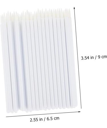 WOONEKY 200 Pcs Disposable Eyeliner Brush Liquid Lipstick Graphic Eyeliner Brush Makeup Eyeliner Brush White - Buy Online on GoSupps.com