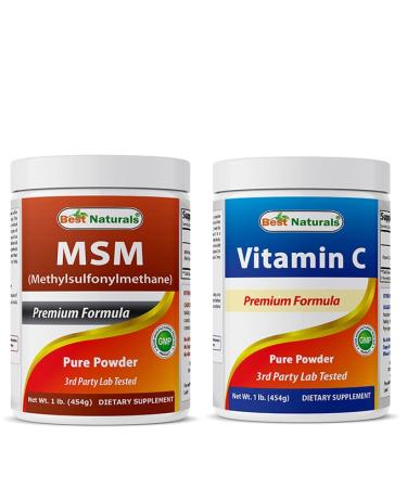Best Naturals MSM Powder & Vitamin C Powder