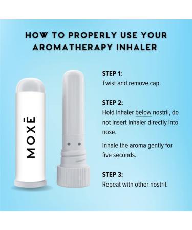 MOXE Breathe Himalayan Salt Inhaler - Clear Congestion, Boost Focus, Improve Breathing | Peppermint, Lavender, Tea Tree Essential Oils | Natural Aromatherapy | 3 Pack - Buy Online on GoSupps.com