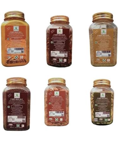 Farm Royale Spice Combo(Turmeric Powder Green Cardamom Black Mustared Beej Hing Whole Corinder Powder Cloves Whole) - Buy Online on GoSupps.com