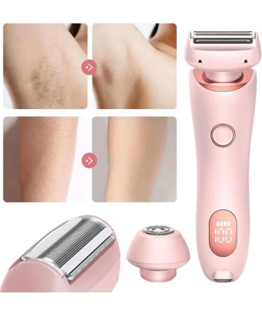 AZURAOKEY Electric Shaver for Women Legs 2-IN-1 Lady Razors Waterproof Wet or Dry Rechargeable Portable Ladies Body Hair Trimmer for Leg Arm Face Pubic Area Cordless Bikini Trimmer Blue - Buy Online on GoSupps.com