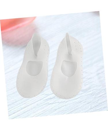 Yardenfun 1 Pair Ped Socks Invisible Socks Silicone Socks High Heel Socks Silicone Gel Foot Moisturizing Socks High Heel Protectors Short Shocks Men and Women Forefoot Pad Breathable White White L - Buy Online on GoSupps.com